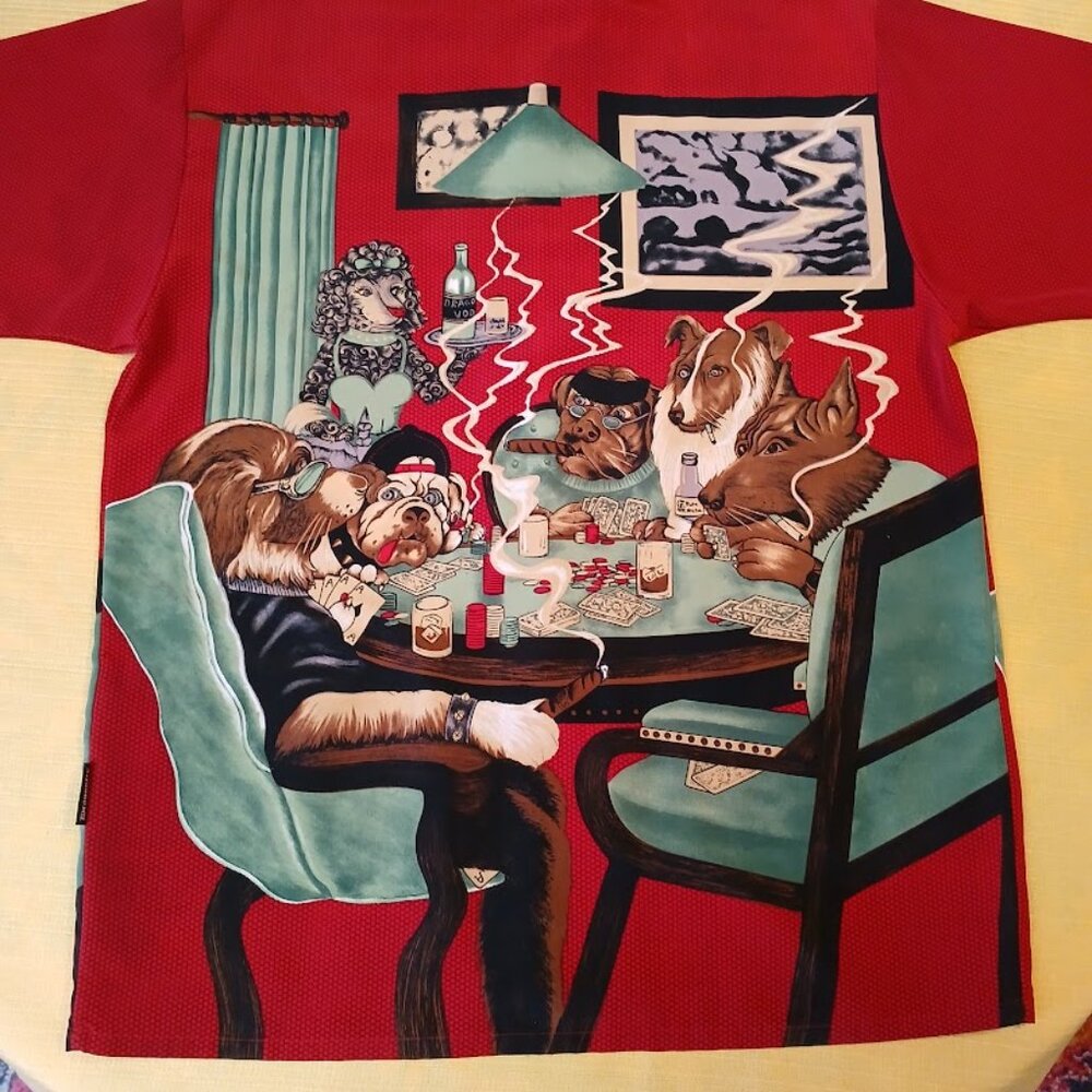 Dogs Playing Poker, Shirt Sz. M, by Dragonfly